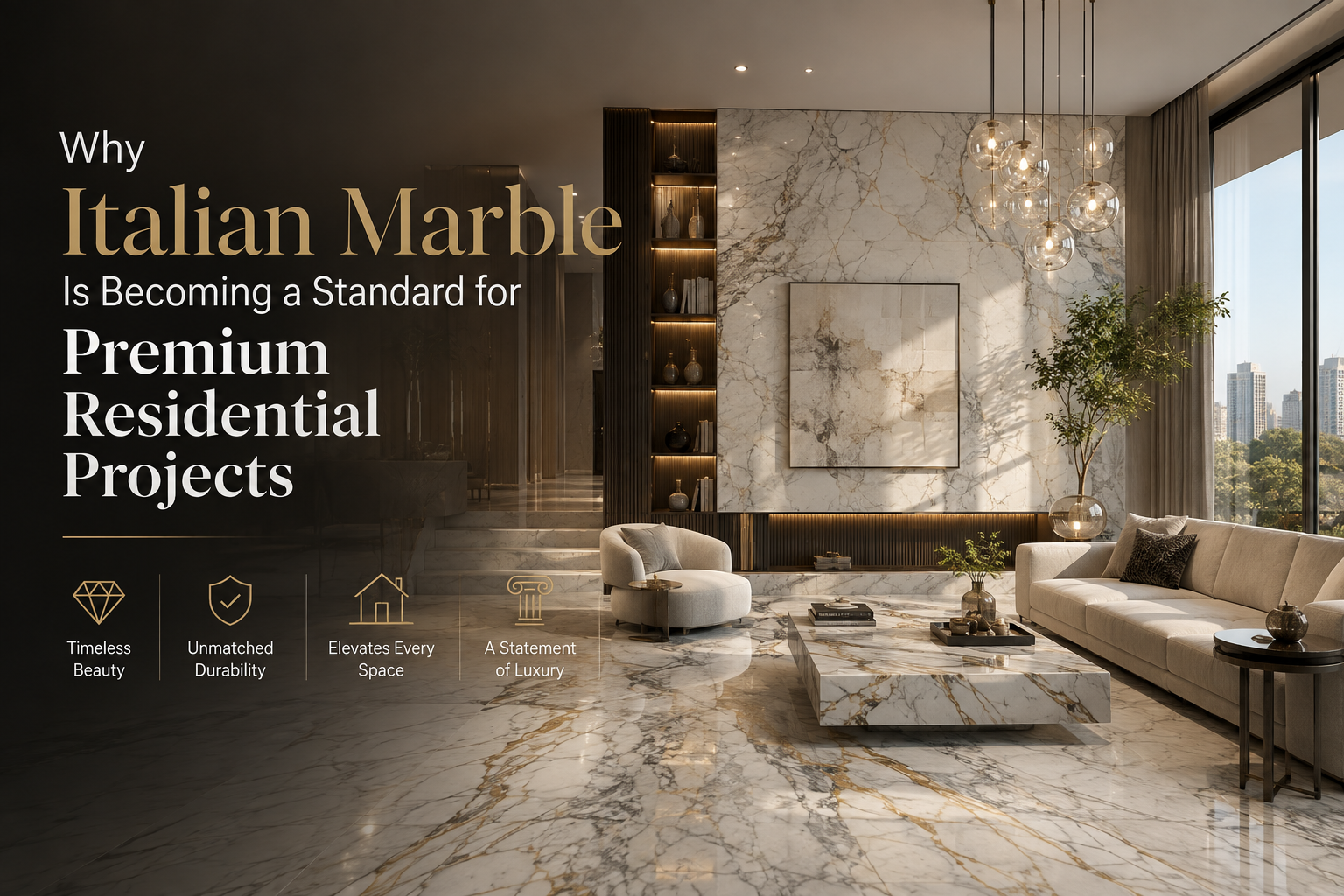 Why Italian Marble Is Becoming a Standard for Premium Residential Projects
