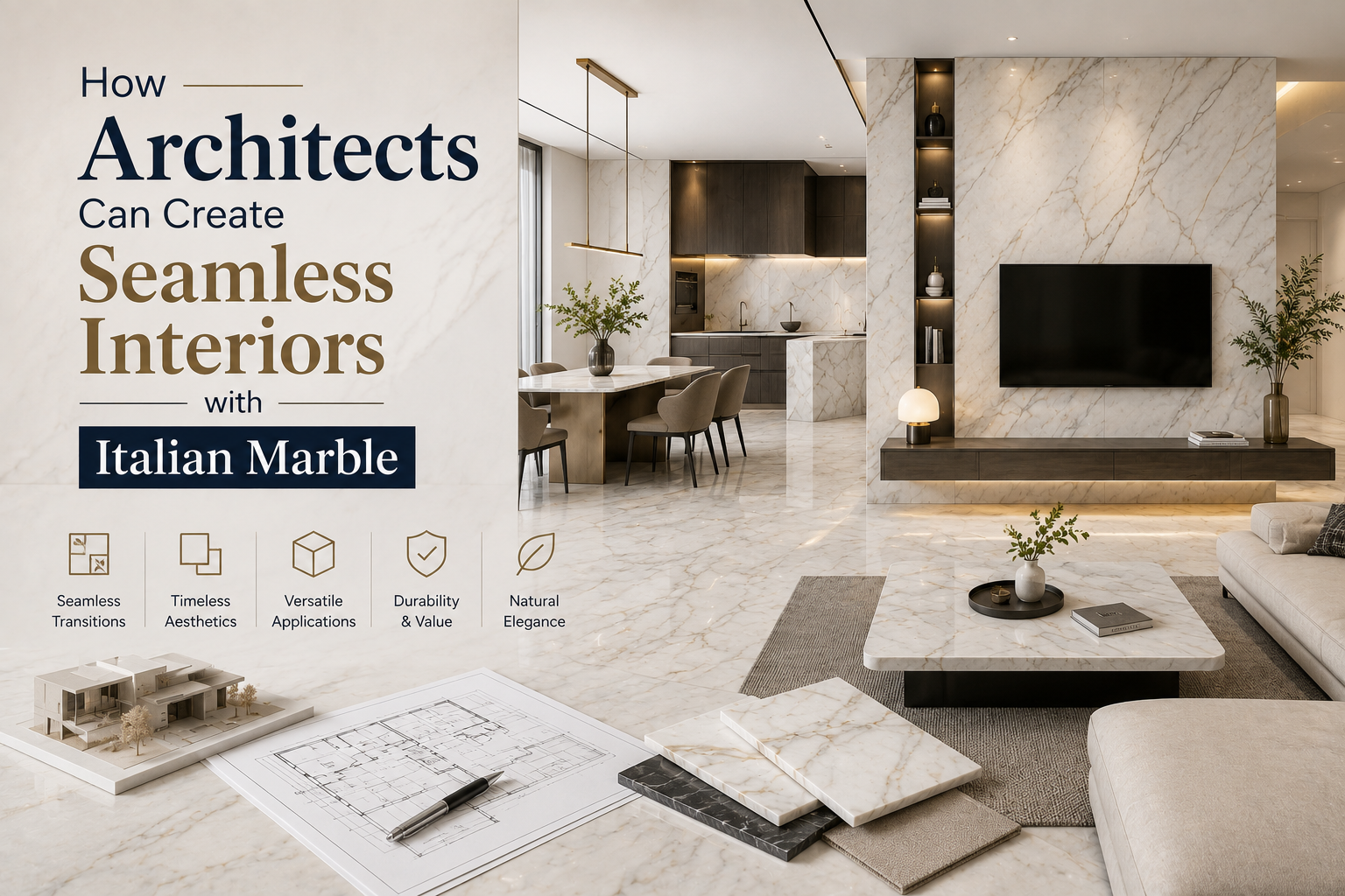 How Architects Can Create Seamless Interiors with Italian Marble